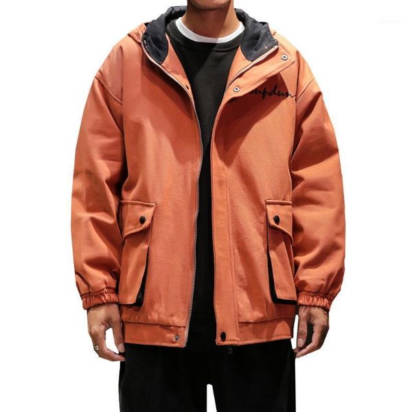 men's jackets spring autumn men casual hooded plus size m-4xl long sleeve multi pockets windbreakers coat male, Black;brown
men's jackets spring autumn men casual hooded plus size m-4xl long sleeve multi pockets windbreakers coat male, Black;brown