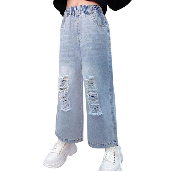 jeans girl big hole girls pants casual style kid spring autumn children's clothes 6 8 10 12 14, Blue
jeans girl big hole girls pants casual style kid spring autumn children's clothes 6 8 10 12 14, Blue