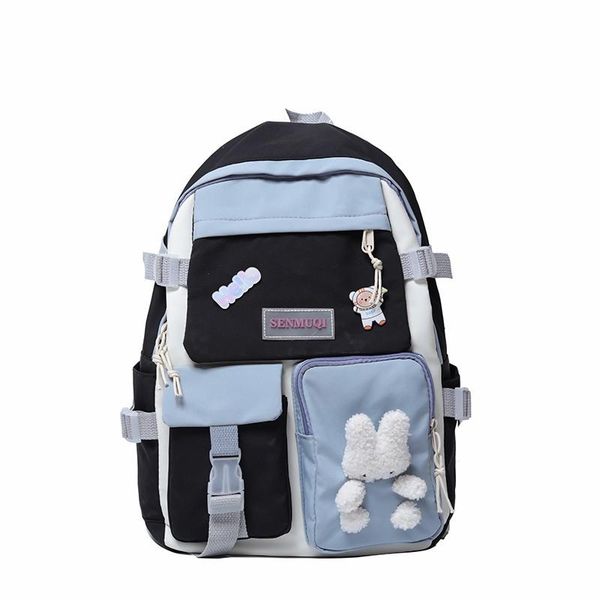 school bags fashion winter women backpack 2021 kawaii pendant contrast color large capacity nylon waterproof backpacks with many pockets
school bags fashion winter women backpack 2021 kawaii pendant contrast color large capacity nylon waterproof backpacks with many pockets