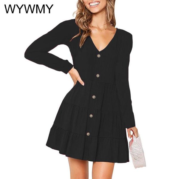 casual dresses wywmy spring autumn women clothing v neck long sleeve mini dress female empire single breasted patchwork slim lady a line, Black;gray
casual dresses wywmy spring autumn women clothing v neck long sleeve mini dress female empire single breasted patchwork slim lady a line, Black;gray
