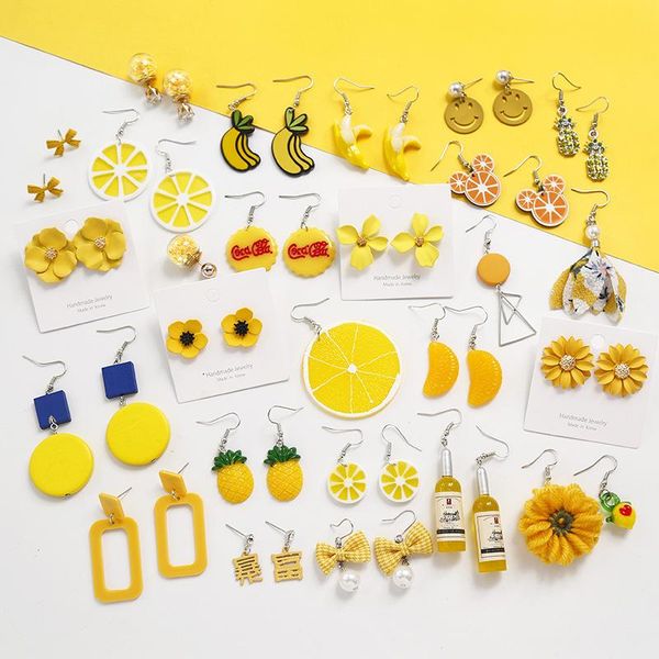 dangle & chandelier 2021 korean fashion women cute lemon yellow flower fruit star heart drop earrings for geometric jewelry, Silver
dangle & chandelier 2021 korean fashion women cute lemon yellow flower fruit star heart drop earrings for geometric jewelry, Silver