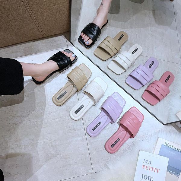 slippers fairy style flat sandals and for women's outer wear 2021 fashion wild word beach ins tide b1808, Black
slippers fairy style flat sandals and for women's outer wear 2021 fashion wild word beach ins tide b1808, Black