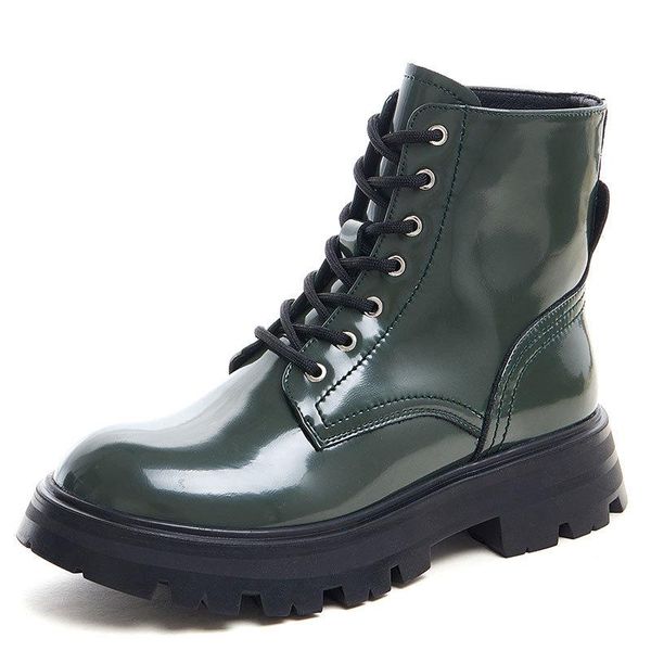 boots split leather women lace up platform round toe spring autumn motorclcle dr ankle for shoes, Black
boots split leather women lace up platform round toe spring autumn motorclcle dr ankle for shoes, Black