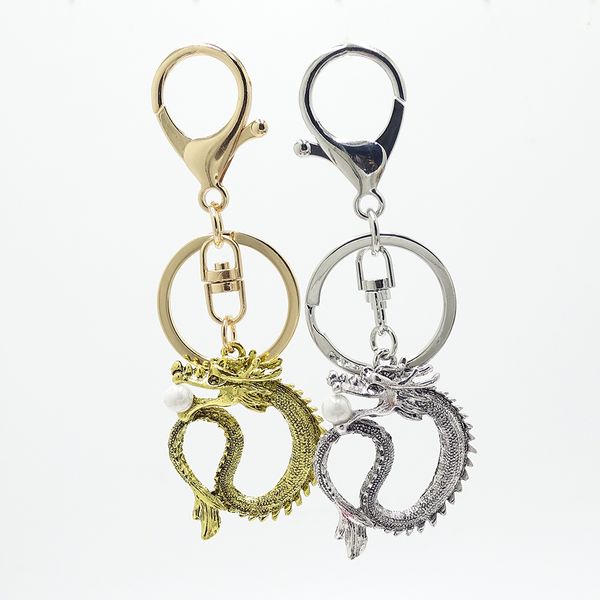 new keychain singular keychain china dragon inlaid pearl keyring car keychain mascot bag pendant gift, Slivery;golden
new keychain singular keychain china dragon inlaid pearl keyring car keychain mascot bag pendant gift, Slivery;golden