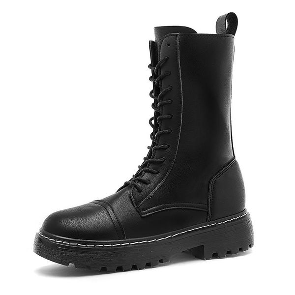 boots shoes for women 2021 pu leather ankle round toe motorcycle fashion lady punk botas mujer female autumn winter, Black
boots shoes for women 2021 pu leather ankle round toe motorcycle fashion lady punk botas mujer female autumn winter, Black