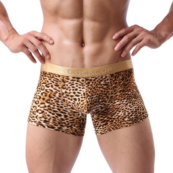 underpants men leopard underwear comfortable breathable boxer shorts seamless soft wide waist edge plus size elastic panties, Black;white
underpants men leopard underwear comfortable breathable boxer shorts seamless soft wide waist edge plus size elastic panties, Black;white