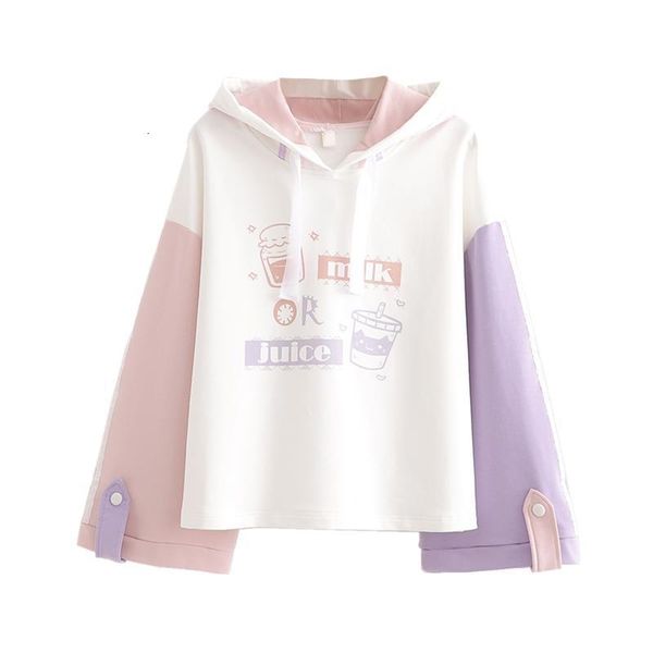 merry pretty cotton women's cartoon print harajuku hoodies sweatshirts 2021 spring long sleeve contrast color hooded tracksuits, Black
merry pretty cotton women's cartoon print harajuku hoodies sweatshirts 2021 spring long sleeve contrast color hooded tracksuits, Black