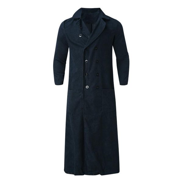 men's wool & blends autumn&winter jackets solid color long sleeved turn-down collar fashion trench coats outdoor warm leisure coat, Black
men's wool & blends autumn&winter jackets solid color long sleeved turn-down collar fashion trench coats outdoor warm leisure coat, Black