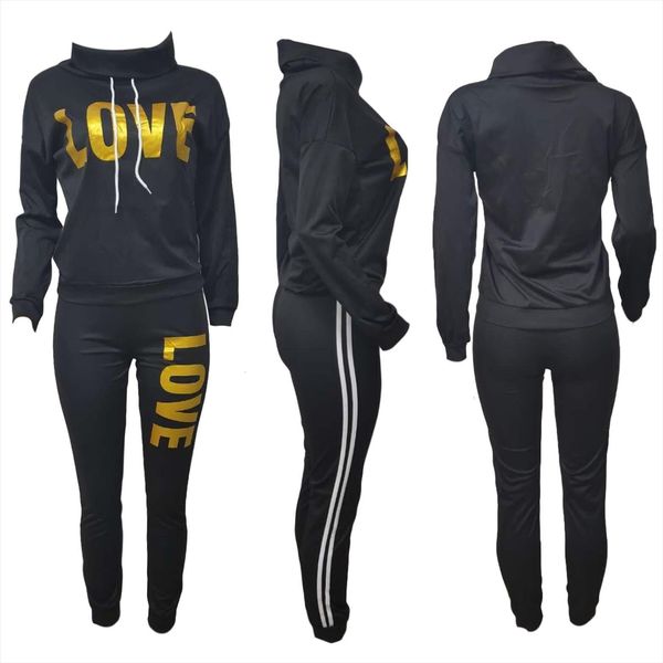 autumn two piece suit athletic womenpant wear lapel long sleeve sportswear love letter printed pants, White
autumn two piece suit athletic womenpant wear lapel long sleeve sportswear love letter printed pants, White