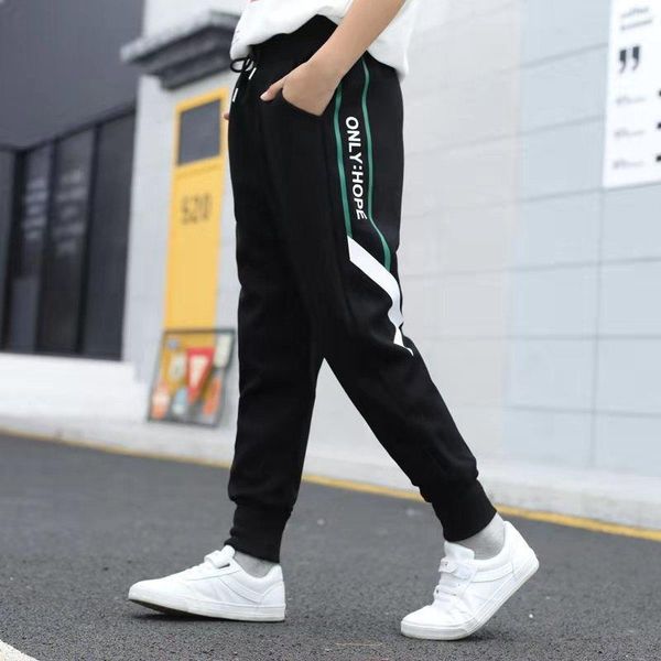 trousers boys sweatpants casual loose children's spring autumn school pants, Blue 
trousers boys sweatpants casual loose children's spring autumn school pants, Blue