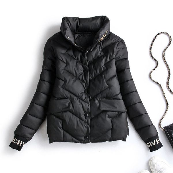 women's down & parkas short jacket of female quilted cotton, small slim fit autumn and winter mp3p, Black
women's down & parkas short jacket of female quilted cotton, small slim fit autumn and winter mp3p, Black