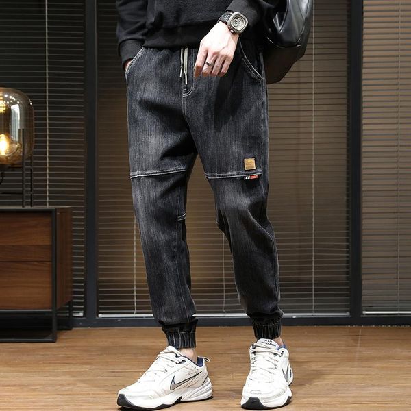 men's jeans 2021 hip hop men streetwear harem pants kpop jogger korean style trousers mens fashion denim oversized clothes, Blue
men's jeans 2021 hip hop men streetwear harem pants kpop jogger korean style trousers mens fashion denim oversized clothes, Blue