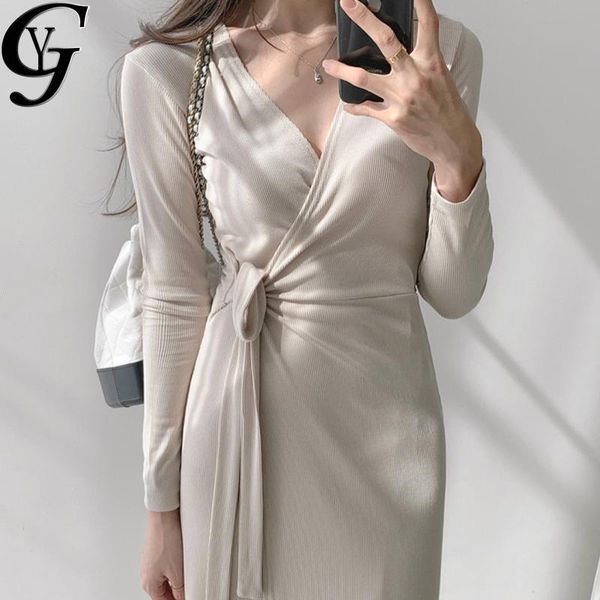 casual dresses yg elegant solid color bandage dress v neck long sleeve black maxi for women korean fashion slim vintage, Black;gray
casual dresses yg elegant solid color bandage dress v neck long sleeve black maxi for women korean fashion slim vintage, Black;gray