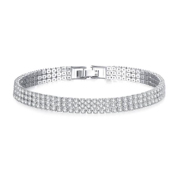 18k silver/yellow gold link plated sparkling cubic zircon cz cluster tennis bracelet fashion womens jewelry for party wedding, Black
18k silver/yellow gold link plated sparkling cubic zircon cz cluster tennis bracelet fashion womens jewelry for party wedding, Black