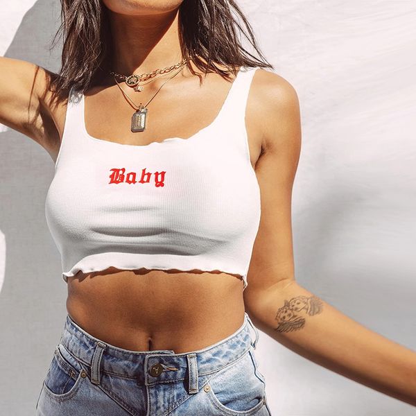 letter printed baby tank sleeveless summer women slim cropped casual streetwear party tank lady white top
letter printed baby tank sleeveless summer women slim cropped casual streetwear party tank lady white top