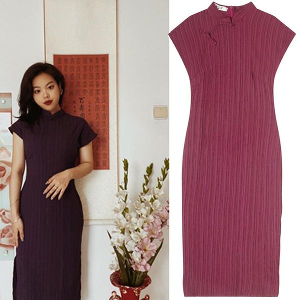 ethnic clothing cheongsam dress chinese traditional costumes for women solid color summer short sleeve slit dresses vintage bodycon out, Red
ethnic clothing cheongsam dress chinese traditional costumes for women solid color summer short sleeve slit dresses vintage bodycon out, Red