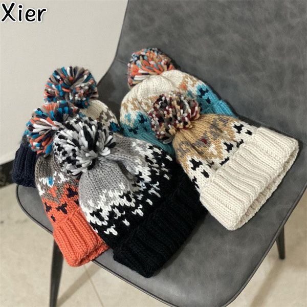berets autumn and winter fashion men's women's wool ball knitted ear caps street retro warm woolen cold hats, Blue;gray
berets autumn and winter fashion men's women's wool ball knitted ear caps street retro warm woolen cold hats, Blue;gray