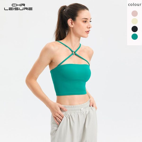 women's tanks & camis chrleisure woman clothes tank solid casual cross sports bra running fitness professional sling wear underwear, White
women's tanks & camis chrleisure woman clothes tank solid casual cross sports bra running fitness professional sling wear underwear, White