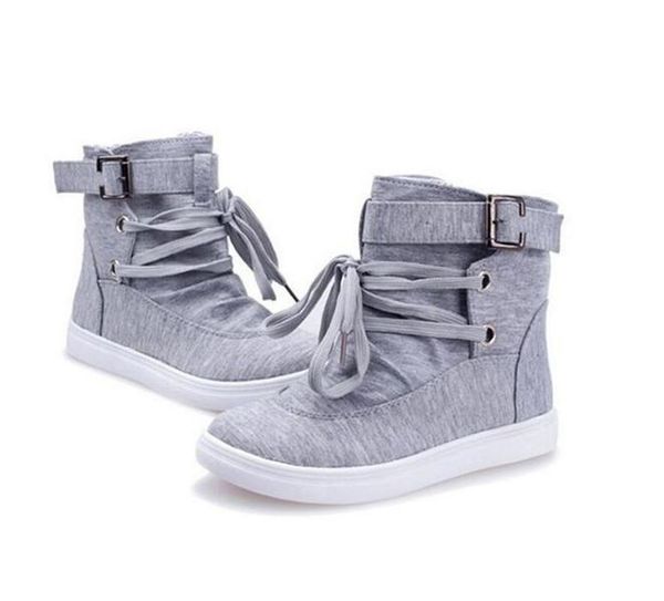 boots 35-41 black gray round toe platform high-canvas buckle shoes woman lace up student flat ankle botas
boots 35-41 black gray round toe platform high-canvas buckle shoes woman lace up student flat ankle botas