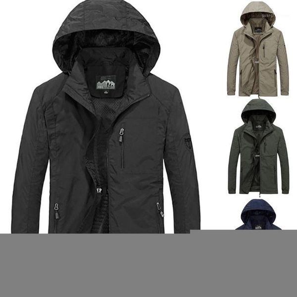 men's jackets waterproof hooded coats joggers men autumn long sleeve military jacket casual hiking climbing suit, Black;brown 
men's jackets waterproof hooded coats joggers men autumn long sleeve military jacket casual hiking climbing suit, Black;brown