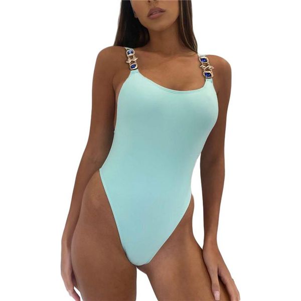 one-piece suits women low-cut u-neck bikinis swimsuit solid color push up bathing suit summer bodysuit with rhinestone straps
one-piece suits women low-cut u-neck bikinis swimsuit solid color push up bathing suit summer bodysuit with rhinestone straps