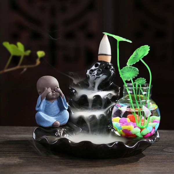 sachet bags censer creative home decor small buddha incense holder backflow burner + 20pc cones
sachet bags censer creative home decor small buddha incense holder backflow burner + 20pc cones