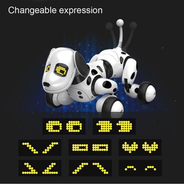 Electronic Pets Wireless 2.4G RC Smart Dog Sing Dance Walking Remote Control Robot Dog Kids Toy For Children Kids Birthday Gift
Electronic Pets Wireless 2.4G RC Smart Dog Sing Dance Walking Remote Control Robot Dog Kids Toy For Children Kids Birthday Gift
