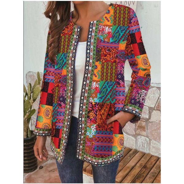 women's jackets autumn jacket plus size coat print o-neck loose long sleeve nation vintage clothes wholesale cardigan ig, Black;brown
women's jackets autumn jacket plus size coat print o-neck loose long sleeve nation vintage clothes wholesale cardigan ig, Black;brown
