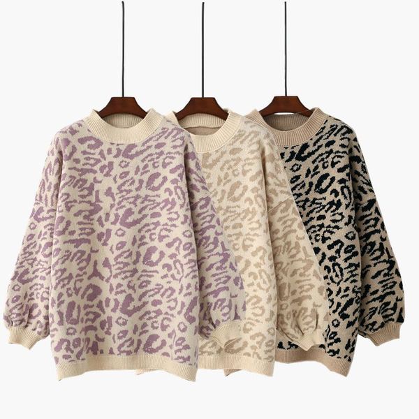 women's sweaters winter thick female pullovers sweater women turtleneck leopard knitted animal print casual oversized, White;black
women's sweaters winter thick female pullovers sweater women turtleneck leopard knitted animal print casual oversized, White;black