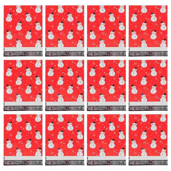 gift wrap 100pcs christmas theme packing bags water-proof adorable express