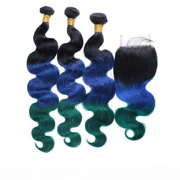human hair weft 1b blue green hair bundles with lace closure body wave dark root hair bundles 3pcs with lace closure 4x4, Black;brown
human hair weft 1b blue green hair bundles with lace closure body wave dark root hair bundles 3pcs with lace closure 4x4, Black;brown