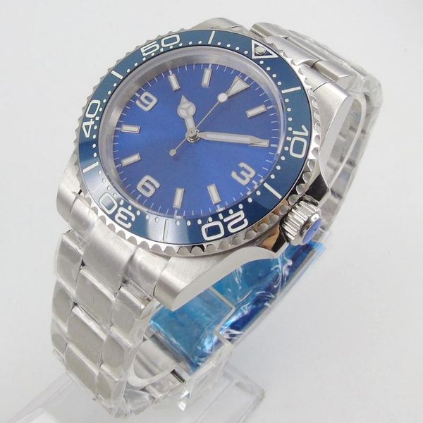 wristwatches 40mm blue sterile dial sapphire glass date luminous case back miyota 8215 automatic movement men's watch, Slivery;brown
wristwatches 40mm blue sterile dial sapphire glass date luminous case back miyota 8215 automatic movement men's watch, Slivery;brown