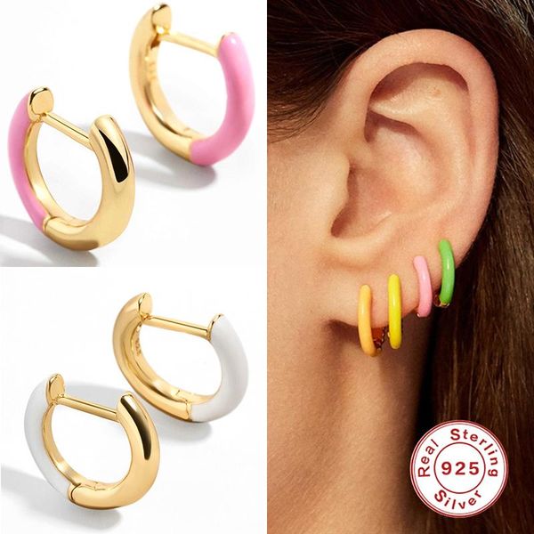 hoop & huggie 2021 trend enamel round earrings for women 925 sterling silver circle jewelry pendientes aretes, Golden;silver
hoop & huggie 2021 trend enamel round earrings for women 925 sterling silver circle jewelry pendientes aretes, Golden;silver