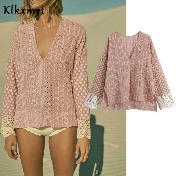 klkxmyt za blouse women fashion embroidery hollow out blouses woman casual long sleeve v neck female shirts blusa chic 210527, White
klkxmyt za blouse women fashion embroidery hollow out blouses woman casual long sleeve v neck female shirts blusa chic 210527, White