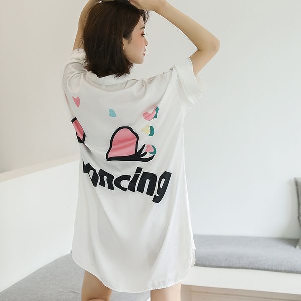 women's sleepwear casual women white cat sleepshirt night summer home ing gown satin intimate lingerie nightwear 0fm9, Black;red
women's sleepwear casual women white cat sleepshirt night summer home ing gown satin intimate lingerie nightwear 0fm9, Black;red