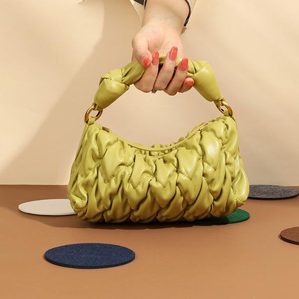 evening bags fashion ruched hobos women handbags designer shoulder luxury pu leather quilted crossbody bag green tote female purses 2021
evening bags fashion ruched hobos women handbags designer shoulder luxury pu leather quilted crossbody bag green tote female purses 2021