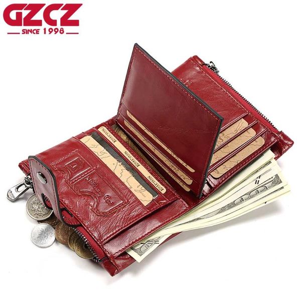 wallets gzcz genuine leather women wallet female fashion mini walet card holder woman purse zipper design ladies vallet, Red;black
wallets gzcz genuine leather women wallet female fashion mini walet card holder woman purse zipper design ladies vallet, Red;black