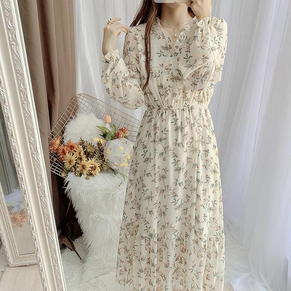 casual dresses mozuleva 2021 v-neck floral chiffon dress women korean japanese trendy office lady, Black;gray
casual dresses mozuleva 2021 v-neck floral chiffon dress women korean japanese trendy office lady, Black;gray