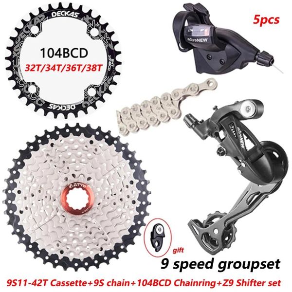 bike derailleurs ztto mtb bicycle 9 groupset 1x9 system 9s 11-42t cassette speed shifter rear derailleur for 9v k7 mountain parts
bike derailleurs ztto mtb bicycle 9 groupset 1x9 system 9s 11-42t cassette speed shifter rear derailleur for 9v k7 mountain parts