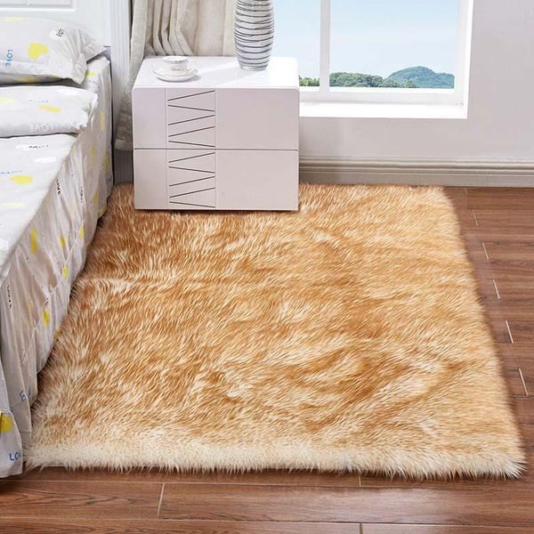 carpets shaggy soft faux sheepskin fur cushion rectangle area rugs bedroom floor bedside plush carpet
carpets shaggy soft faux sheepskin fur cushion rectangle area rugs bedroom floor bedside plush carpet