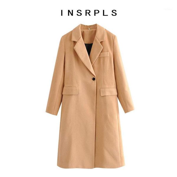 women's wool & blends insprls women fashion office wear button-up woolen coat vintage long sleeve back vents female outerwear chic, Black
women's wool & blends insprls women fashion office wear button-up woolen coat vintage long sleeve back vents female outerwear chic, Black