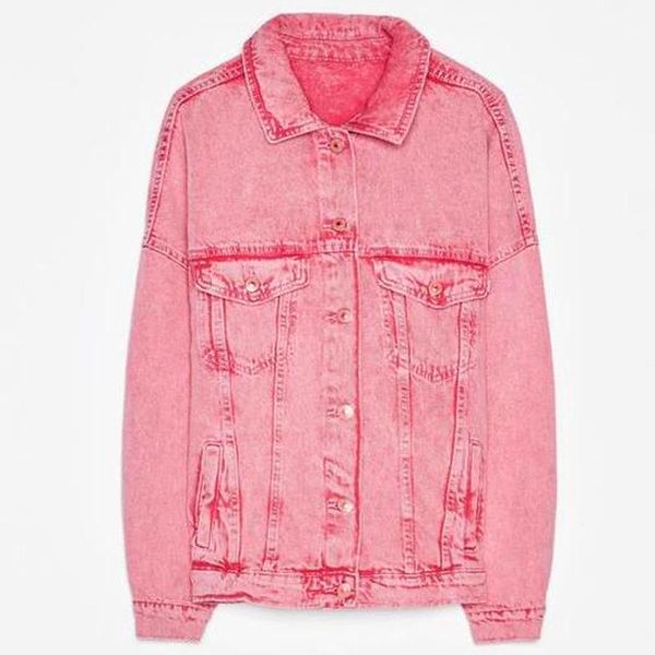 women's jackets zaaho 2021 spring and autumn women casual loose long sleeve denim fashion pink single breasted female jacket., Black;brown
women's jackets zaaho 2021 spring and autumn women casual loose long sleeve denim fashion pink single breasted female jacket., Black;brown