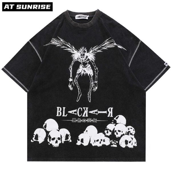 hip hop streetwear harajuku t shirt japanese death manga note print tshirt men summer short sleeve t-shirt cotton loose tee 210629, White;black
hip hop streetwear harajuku t shirt japanese death manga note print tshirt men summer short sleeve t-shirt cotton loose tee 210629, White;black