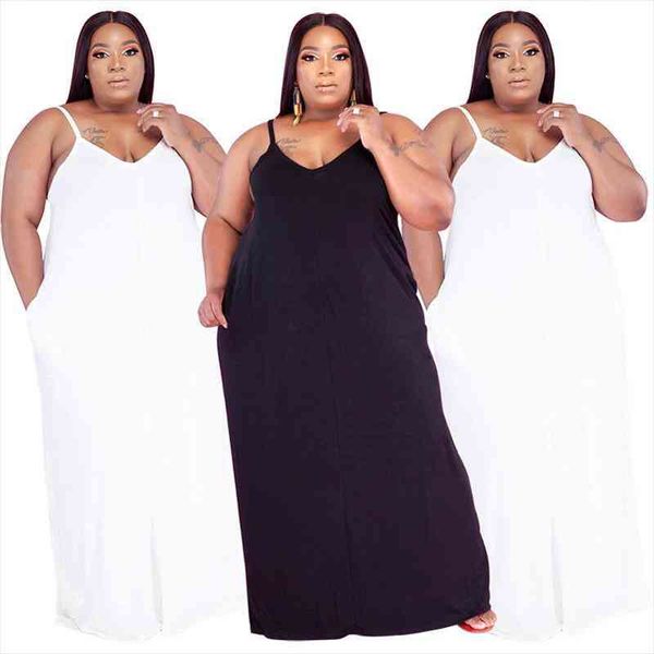 big size summer wear dress girls floor length black white color spaghetti strap casual dress maxi for women, Black;gray
big size summer wear dress girls floor length black white color spaghetti strap casual dress maxi for women, Black;gray
