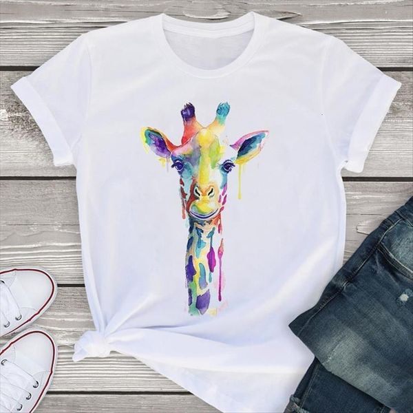 graphic short sleeve cartoon watercolor women t shirts animal fashion summer tees clothing female womens, White
graphic short sleeve cartoon watercolor women t shirts animal fashion summer tees clothing female womens, White
