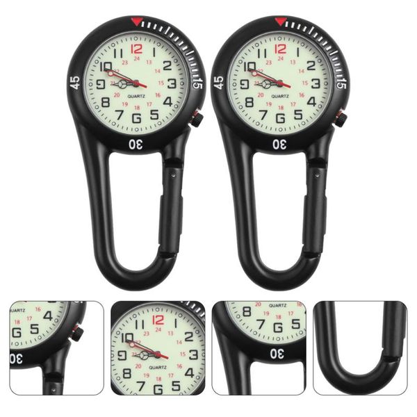 cords, slings and webbing 2pcs clip-on watch with fluorescent dial backpack belt fob (black)
cords, slings and webbing 2pcs clip-on watch with fluorescent dial backpack belt fob (black)