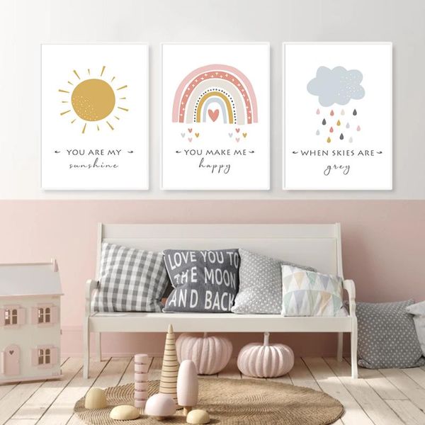 paintings cartoon sun cloud rainbow nursery decor canvas painting wall art pictures posters prints for kids baby room home decoration
paintings cartoon sun cloud rainbow nursery decor canvas painting wall art pictures posters prints for kids baby room home decoration