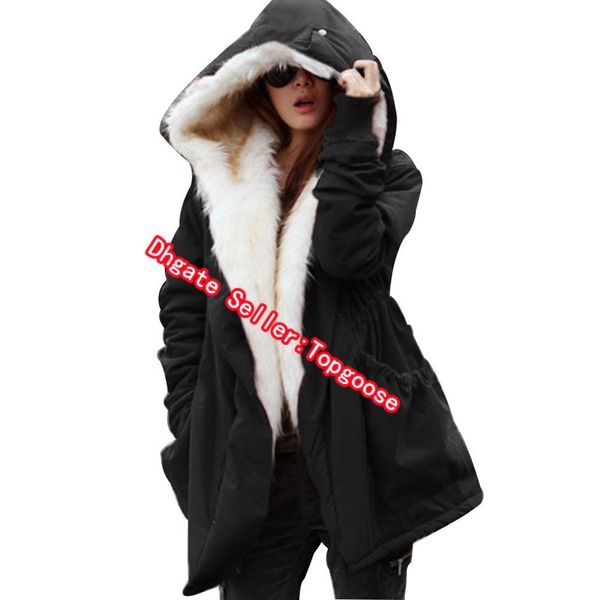 winter fashion women casual hoodie coat jacket parkas long trench overcoat large black blue s-2xl, Black;brown
winter fashion women casual hoodie coat jacket parkas long trench overcoat large black blue s-2xl, Black;brown