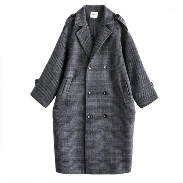 winter women blends coat long warm plaid cashmere coat outwear oversized oversized knee length long solid v-neck1, Black
winter women blends coat long warm plaid cashmere coat outwear oversized oversized knee length long solid v-neck1, Black