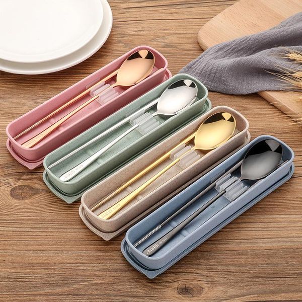 public tableware stainless steel cutlery set chopsticks spoon set washable reusable stick spoon metal cutlery with box
public tableware stainless steel cutlery set chopsticks spoon set washable reusable stick spoon metal cutlery with box